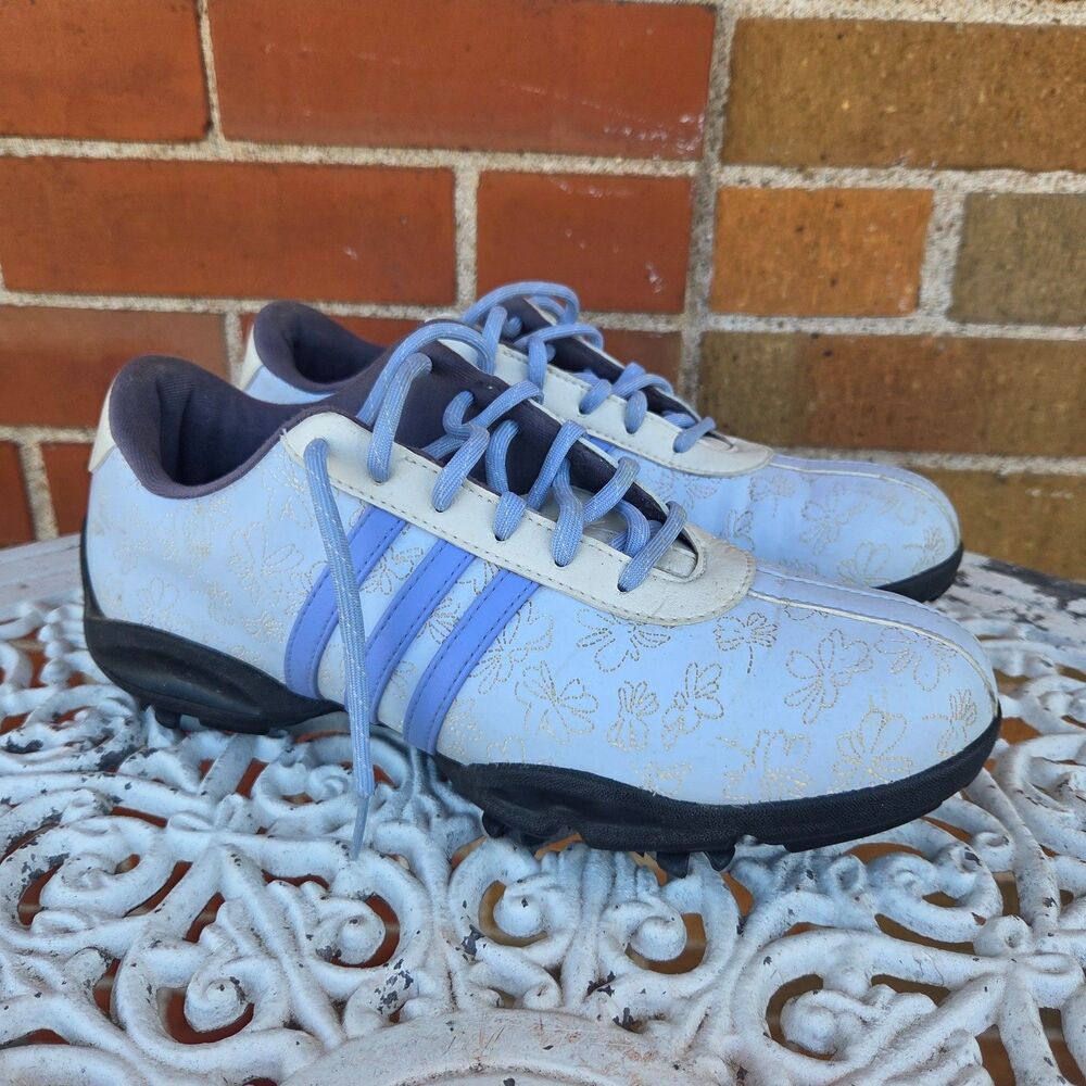 Adidas DRV ISA Laser Womens 6.5 Golf Shoes Lilac Floral Waterproof 737232